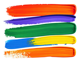 Paint strokes vibrant, linear, colorful background design