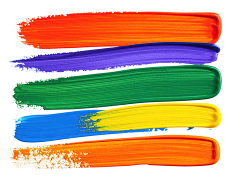 Paint strokes vibrant, linear, colorful background design - Powered by Adobe