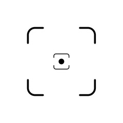 Camera autofocus icon vector