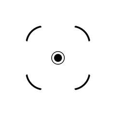 Camera autofocus icon vector