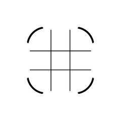 Camera autofocus icon vector