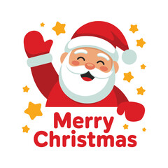 Santa Waving Merry Christmas