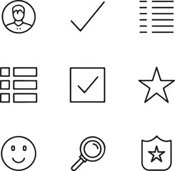 Fundamental Science and Technology Symbol Collection