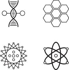 Science and Technology Icons Illustration