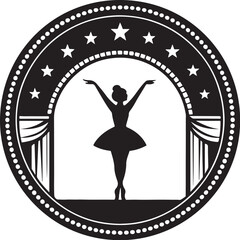 Ballet Dancer Silhouette Stage