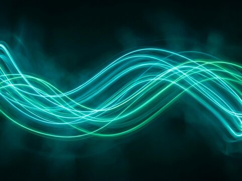 Abstract background of wavy colored lines background. For text and message design. 