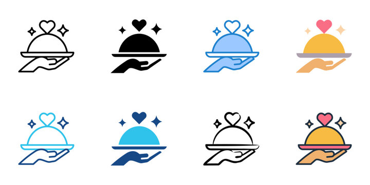 Wedding menu icon set multiple style vector collection. Editable Stroke
- Powered by Adobe