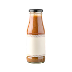 Sauce Bottle: Food Product Packaging on transparent background