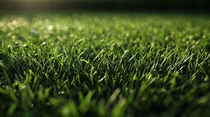 Naklejka premium Soccer field grass conner