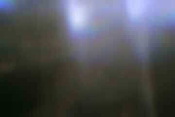 Spectral prism light overlay with misty haze and faint rainbow bands spreading over a dark scene, mysterious abstract background for sci fi interfaces, dream visuals and ethereal creative graphic 