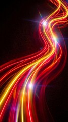 New abstract wave with dynamic, flowing line Background. 