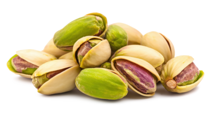 A pile of green and white nuts