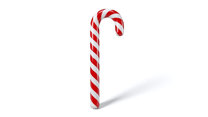 Classic red and white striped candy cane glossy texture