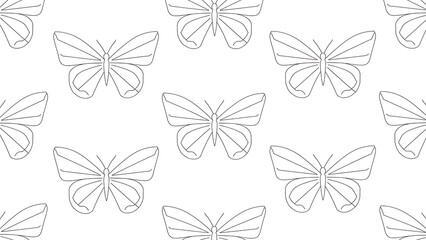 Abstract Floral Line Art Illustration