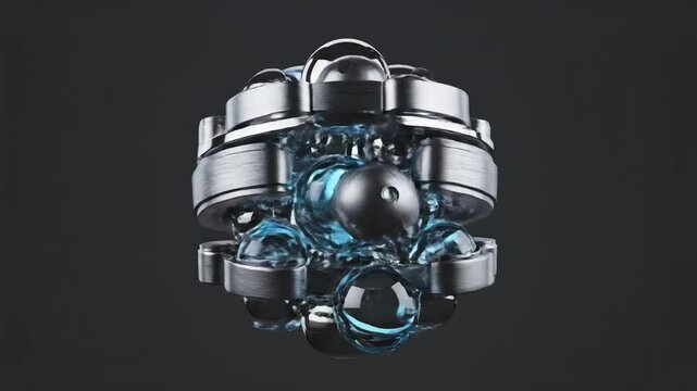 Technical Molecular Structure Drug Exploded View Animation