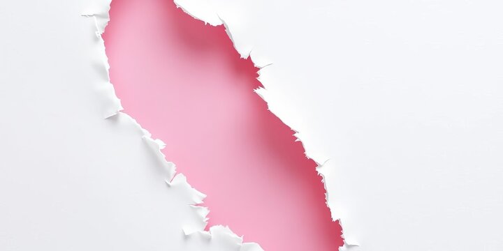 Torn edges of white paper, revealing frayed fibers and irregular texture,  craft,  copy space