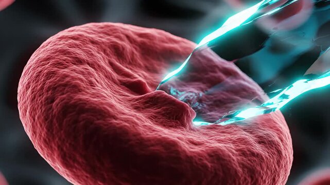 Damaging Microplastic Abrasion on Red Blood Cell Macro
