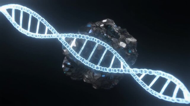 Crystalline Source of Genetic Code Animation
