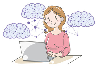 人工知能を使いこなす女性1