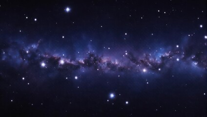 Fototapeta premium Vast expanse of deep space, filled with swirling nebulae and countless stars