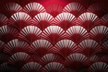 Abstract fan pattern background