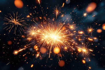 Abstract illustration of fireworks