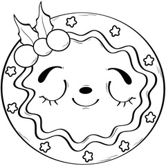 line ginger bread christmas