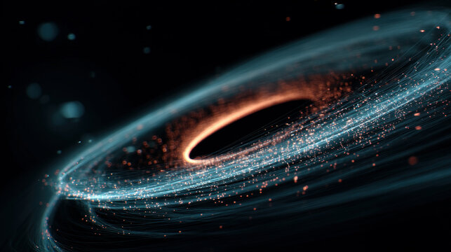 Abstract 3d sphere with interconnected lines and nodes, symbolizing a big data futuristic digital network .Digital Artificial Intelligence background with particles. 3D wireframe geometric sphere