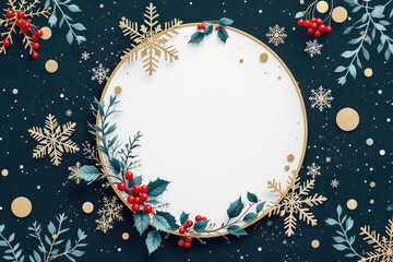Festive holiday frame