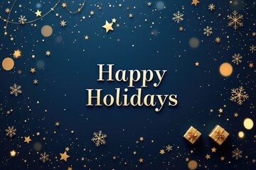 Festive holiday greeting card