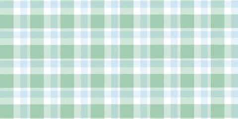 Soft Pastel Green and Blue Gingham Check Pattern