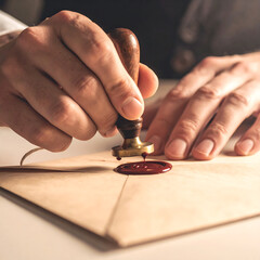 Sealing a Letter with Wax - A Touch of Tradition in Modern Communication