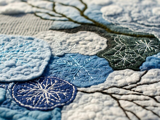 Hermoso patr&oacute;n de tejido a mano.