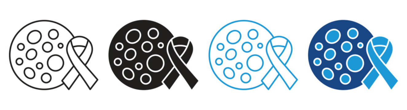 Leukemia Icon set multiple style collection , vector illustration.