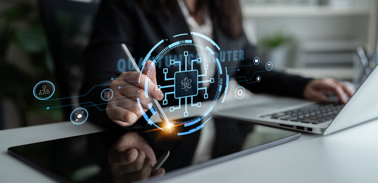 Quantum computer processor and future technology. The architecture of a quantum computer represents a revolution in high-performance computing. Motif