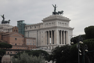 Italian Parliament building in Rome, Italy.