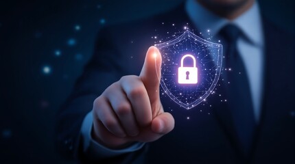 Cyber security concept, digital security, data protection, network security, information technology