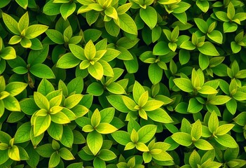 Vibrant green spring leaves forming a natural background, woodland, green