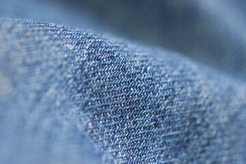 Close-up of denim fabric with visible texture