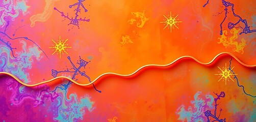 A discontinuous, wavy line, suggesting uncertainty or instability,  abstract,  instability