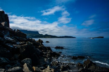 rocky coast of the sea, Isle of Skye, Scotland
