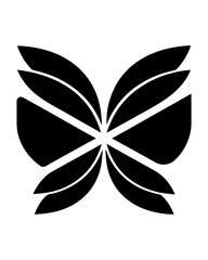 Modern black vector wings suitable for logos, badges, emblems, tattoos, branding, and graphic design projects. Simple, elegant, and versatile icon design on a white background.