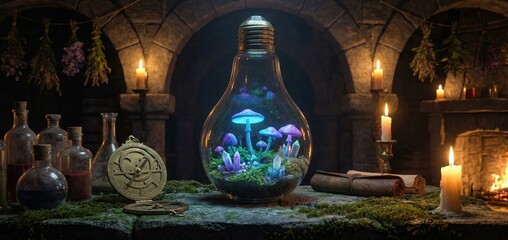 Illustration of Creative Idea Generation and Marketing Strategy Development - Brainstorming and Innovative Business Solution Concept