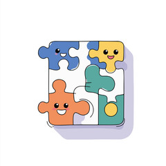 cartoon puzzle