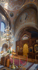 Fototapeta premium The Church of the Resurrection of Christ is an Orthodox church of the Simferopol and Crimean Diocese of the Russian Orthodox Church. Foros, Crimea, Russia, 24.06.2025