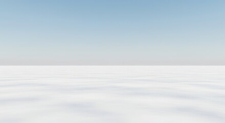 Vast, pristine white landscape extending infinitely, evoking feelings of peace, purity, and boundless potential and clarity ,light ,new ,modern