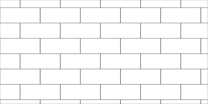 Pavement slab road seamless mosaic stone concrete wall surface tiles. subway vector block rock white brick wall texture background.	
