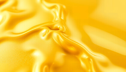 Abstract flowing golden fabric with soft light and shadows