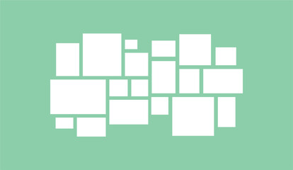 Pictures or photos frame collage layout abstract photo frames and digital photo wall template
