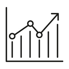 Predictive Model Icon Set Multiple Style Collection. Bar Chart Icon. vector illustration of a real estate market. Simple Bar Chart Silhouette High-Quality Statistics Vector Icon. Business Growth Graph